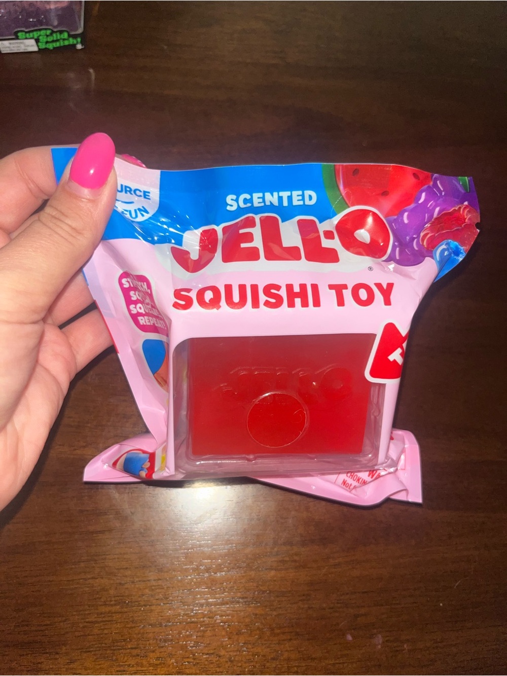 Scented Squishi Toy jello - red